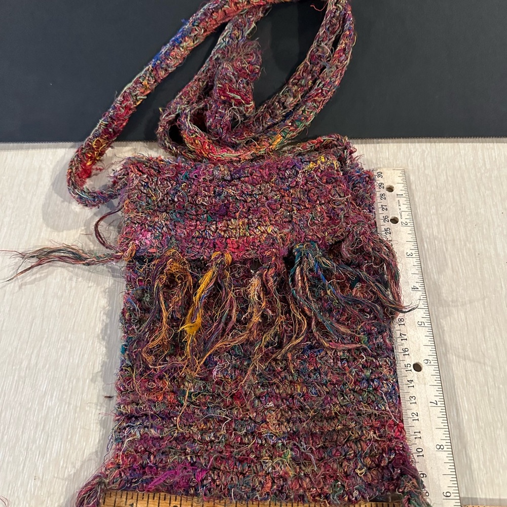 Women’s Bohemian Crossbody Purse Yarn Material
